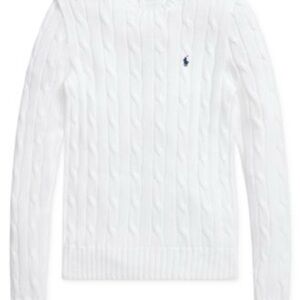 Ralph Lauren Classic White Crewneck Sweater